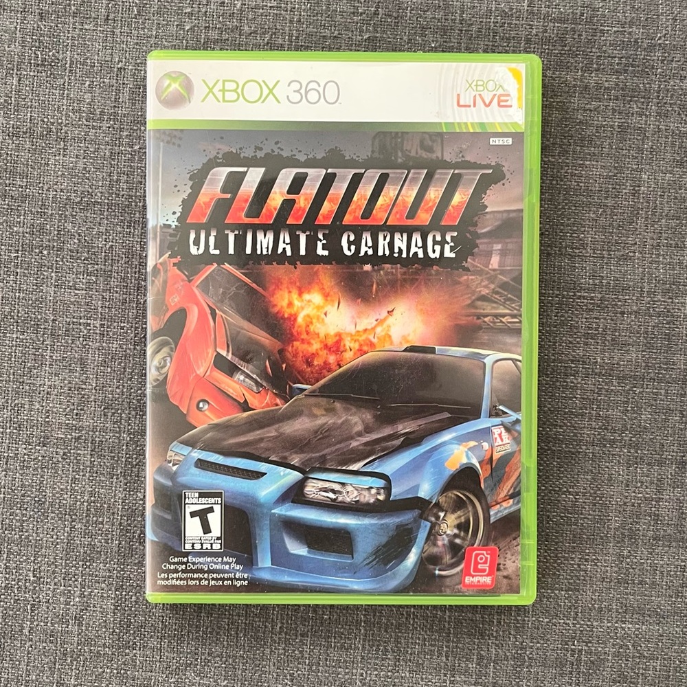Flatout Ultimate Carnage Xbox 360 Game Complete‎ CIB
